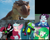 Size: 1836x1456 | Tagged: safe, derpibooru import, edit, edited screencap, screencap, cozy glow, king sombra, lord tirek, principal abacus cinch, queen chrysalis, wallflower blush, alicorn, changeling, changeling queen, dinosaur, tyrannosaurus rex, equestria girls, equestria girls series, forgotten friendship, friendship games, the ending of the end, alicornified, angry, antagonist, collage, cozycorn, growling, ice age, legion of doom, male, oh crap, oh no, race swap, scared, uh oh, ultimate chrysalis, villainess, villains of equestria
