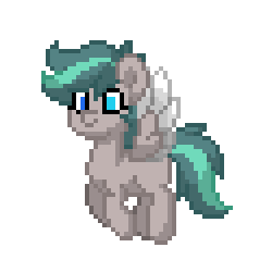 Size: 250x250 | Tagged: safe, derpibooru import, oc, oc only, oc:wordsflight, pegasus, pony, female, flying, mare, pony town, simple background, solo, spread wings, white background, wings