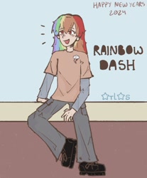 Size: 1241x1500 | Tagged: safe, artist:senkushusband, derpibooru import, rainbow dash, human, g4