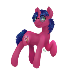 Size: 2300x2500 | Tagged: safe, artist:thefluffyvixen, derpibooru import, oc, oc only, oc:narrator007, 2024 community collab, derpibooru community collaboration, glasses, simple background, solo, transparent background