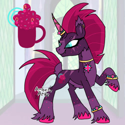 Size: 827x827 | Tagged: safe, artist:amberzartz, derpibooru import, tempest shadow, unicorn, g4, alternate universe, horn, tempest gets her horn back