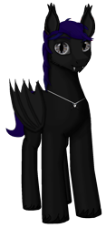 Size: 663x1422 | Tagged: safe, artist:sane_marbles, derpibooru exclusive, derpibooru import, oc, oc only, oc:sane marbles, bat pony, pony, 2024 community collab, cutie mark accessory, cutie mark necklace, derpibooru community collaboration, facial scar, fangs, folded wings, jewelry, looking at you, male, necklace, scar, simple background, smiling, solo, stallion, standing, transparent background, unshorn fetlocks, wings