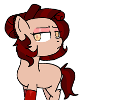 Size: 800x631 | Tagged: safe, anonymous artist, derpibooru exclusive, derpibooru import, oc, oc:cherry mascarpone, earth pony, base used, no cutie marks because im lazy, solo