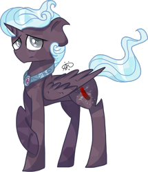 Size: 1241x1446 | Tagged: safe, artist:gallantserver, derpibooru import, oc, oc:penumbra diamante, alicorn, pony, male, parents:hopebra, simple background, solo, stallion, transparent background