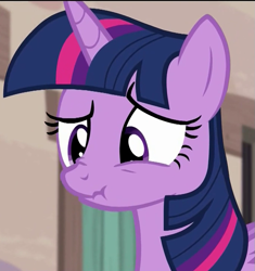 Size: 677x720 | Tagged: safe, derpibooru import, screencap, twilight sparkle, twilight sparkle (alicorn), alicorn, pony, g4, season 5, the cutie map, cropped, female, mare, scrunchy face