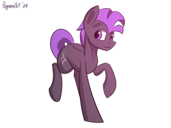 Size: 2160x1620 | Tagged: safe, artist:pegasusyay, derpibooru import, oc, oc:star flow, earth pony, pony, gift art, looking at each other, looking at someone, running, solo