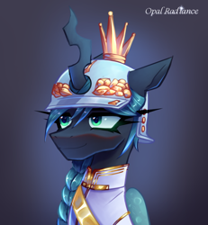 Size: 2696x2914 | Tagged: safe, artist:opal_radiance, derpibooru import, queen chrysalis, g4, kofi, solo