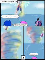 Size: 6000x8000 | Tagged: safe, artist:chedx, derpibooru import, twilight sparkle, twilight sparkle (alicorn), alicorn, comic:learning with pibby glitch battles, g4, comic, commission, community related, corrupted, crossover, error, glitch, lapis lazuli (steven universe), multiverse, pibby, sonic the hedgehog, sonic the hedgehog (series), steven universe