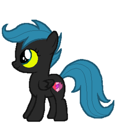 Size: 575x600 | Tagged: artist needed, safe, anonymous artist, derpibooru import, queen chrysalis, scootaloo, pegasus, pony, g4, female, filly, foal, palette swap, recolor, simple background, smiling, solo, ultimate chrysalis, white background