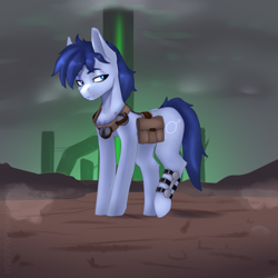 Size: 2000x2000 | Tagged: safe, artist:endelthepegasus, derpibooru import, oc, oc:p-21, earth pony, fallout equestria, fallout equestria: project horizons, fanart, fanfic art, grenade, male, solo