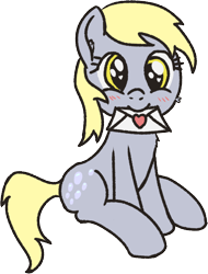 Size: 874x1153 | Tagged: safe, artist:craftycirclepony, derpibooru import, derpy hooves, pony, g4, blushing, cute, female, heart, letter, looking at you, love letter, mare, mouth hold, simple background, sitting, smiling, solo, transparent background