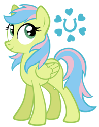 Size: 828x1059 | Tagged: safe, artist:cloudy glow, derpibooru import, pegasus, pony, g4, cute, cutie mark, female, folded wings, looking at something, lucky dreams, mare, simple background, solo, transparent background, wings