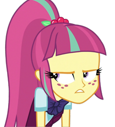 Size: 1306x1440 | Tagged: safe, derpibooru import, edit, edited screencap, screencap, sour sweet, human, equestria girls, g4, angry, background removed, cute, looking at someone, madorable, png, shadowbolts, simple background, solo, sourbetes, transparent background