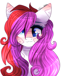 Size: 4200x5200 | Tagged: safe, artist:krissstudios, derpibooru import, oc, oc only, oc:ayame, pony, absurd resolution, bust, derp, female, mare, portrait, simple background, solo, transparent background