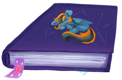 Size: 5712x3751 | Tagged: safe, artist:saphypone, derpibooru import, oc, oc only, oc:skittle, pegasus, pony, book, bookmark, micro, sleeping, solo, tiny, tiny ponies