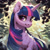 Size: 1024x1024 | Tagged: safe, ai content, derpibooru import, generator:purplesmart.ai, generator:stable diffusion, machine learning assisted, machine learning generated, twilight sparkle, unicorn twilight, pony, unicorn, g4, beautiful, big eyes, blue mane, cute, detailed background, ear fluff, ears, eyeshadow, fluffy, forest, leaf, long hair, long mane, makeup, nature, prompter:saltyvity, purple eyes, smiley face, smiling, solo, tree