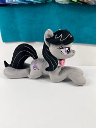 Size: 780x1040 | Tagged: safe, artist:kazzysart, derpibooru import, octavia melody, earth pony, pony, irl, lying down, photo, plushie, prone, solo, sploot