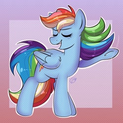 Size: 3000x3000 | Tagged: safe, artist:flutterpawss, derpibooru import, rainbow dash, g4, gradient background, solo