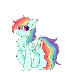 Size: 823x884 | Tagged: safe, artist:infinaitly, derpibooru import, rainbow dash, pegasus, g4, eyebrows, eyebrows visible through hair, simple background, solo, white background