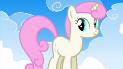 Size: 1920x1080 | Tagged: safe, derpibooru import, twinkleshine, pony, unicorn, g4, cloud, female, mare, sky, solo