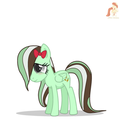 Size: 1500x1500 | Tagged: safe, artist:r4hucksake, derpibooru import, oc, oc:choco mint, pegasus, pony, blushing, female, filly, foal, simple background, transparent background