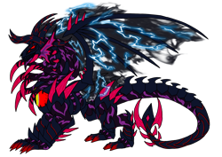 Size: 1414x1000 | Tagged: safe, artist:zetikoopa, derpibooru import, demon, dragon, demonic, eye, male, rainbow of darkness, simple background, solo, tentacles, transparent background