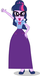 Size: 1867x3545 | Tagged: safe, artist:cartoonmasterv3, derpibooru import, sci-twi, twilight sparkle, human, equestria girls, clothes, dress, female, long dress, long skirt, simple background, skirt, solo, transparent background