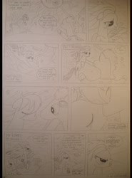 Size: 2704x3648 | Tagged: safe, artist:rd97, derpibooru import, rainbow dash, soarin', pegasus, pony, comic:dash it, g4, comic, female, kiss on the lips, kissing, male, mare, shipping, sketch, soarindash, stallion, straight, traditional art