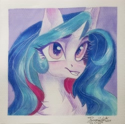 Size: 3072x3050 | Tagged: safe, artist:jsunlight, derpibooru import, princess celestia, alicorn, pony, g4, high res, solo, traditional art