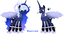 Size: 4785x2559 | Tagged: safe, artist:lighteespark, artist:moonlightshineyt123, derpibooru import, princess luna, alicorn, pony, g4, base used, female, mare, reference sheet, simple background, solo, transparent background