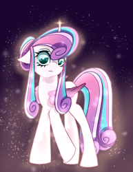 Size: 1497x1941 | Tagged: safe, artist:amethynaafton, derpibooru import, princess flurry heart, alicorn, pony, g4, female, long bangs, long legs, looking at you, mare, older, older flurry heart, solo