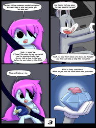 Size: 6000x8000 | Tagged: safe, artist:chedx, derpibooru import, comic:learning with pibby glitch battles, bugs bunny, comic, commission, community related, crossover, fanfic, multiverse, pibby
