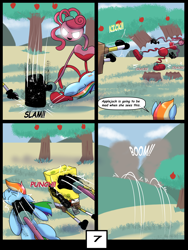 Size: 6000x8000 | Tagged: safe, artist:chedx, derpibooru import, rainbow dash, pegasus, comic:learning with pibby glitch battles, comic, commission, community related, crossover, fanfic, mommy long lengs, multiverse, spongebob squarepants