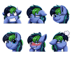 Size: 4349x3662 | Tagged: safe, artist:pridark, derpibooru import, oc, oc only, oc:dark derp, pony, blushing, ears, floppy ears, heart, heart eyes, one eye closed, sad, scared, simple background, solo, transparent background, wingding eyes, wink