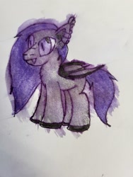 Size: 3000x4000 | Tagged: safe, artist:volk204, derpibooru import, bat pony, solo, traditional art