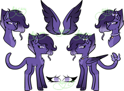 Size: 3859x2820 | Tagged: safe, artist:thecommandermiky, derpibooru import, oc, oc only, oc:miky command, pegasus, pony, accessory, bow, bust, cat tail, collar, female, folded wings, full body, hair bow, mare, paws, pegasus oc, reference sheet, simple background, solo, spread wings, tail, tail bow, transparent background, updated, updated design, wings