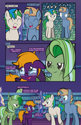 Size: 1920x2948 | Tagged: safe, artist:alexdti, derpibooru import, oc, oc only, oc:brainstorm (alexdti), oc:purple creativity, oc:screwpine caprice, oc:star logic, pegasus, pony, unicorn, comic:quest for friendship retold, g4, female, male, mare, stallion, twilight's castle