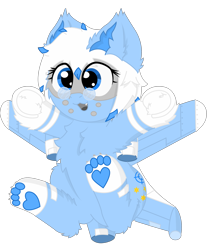 Size: 2579x3084 | Tagged: safe, artist:fliegerfausttop47, artist:the luna fan, derpibooru exclusive, derpibooru import, oc, oc only, oc:azure interdictor, original species, plane pony, .svg available, 2024 community collab, chest fluff, cute, derpibooru community collaboration, ear fluff, ears, fluffy, glasses, high res, ocbetes, open mouth, paw pads, paws, plane, show accurate, simple background, smiling, solo, transparent background, underpaw, vector