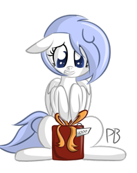 Size: 1280x1615 | Tagged: safe, artist:penguinpotential, derpibooru import, oc, oc only, oc:frigid drift, pegasus, pony, ask frigid drift, female, mare, milestone, present, simple background, solo, transparent background