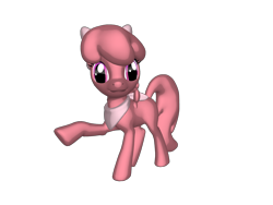 Size: 1200x900 | Tagged: safe, artist:sonypicturesstudios36, derpibooru import, earth pony, pony, pony creator, g4, 3d, 3d pony creator, adult blank flank, blank flank, bow, closed mouth, clothes, dryad, dryad pony, flower bubble, flower bubble pony, foofa, hair bow, ponified, ponylumen, raised arm, raised leg, scarf, simple background, smiling, solo, species swap, transparent background, yo gabba gabba!