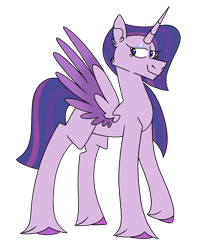 Size: 1080x1300 | Tagged: safe, artist:fuckomcfuck, derpibooru import, oc, oc only, oc:amethyst spark, alicorn, pony, magical lesbian spawn, offspring, parent:rarity, parent:twilight sparkle, parents:rarilight, simple background, solo, transparent background