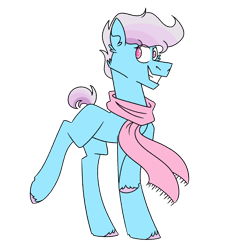 Size: 1080x1200 | Tagged: safe, artist:fuckomcfuck, derpibooru import, oc, oc only, oc:berry blitz, earth pony, pony, clothes, magical lesbian spawn, offspring, parent:pinkie pie, parent:rainbow dash, parents:pinkiedash, scarf, simple background, solo, transparent background