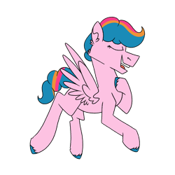 Size: 1080x1080 | Tagged: safe, artist:fuckomcfuck, derpibooru import, oc, oc only, oc:sugar rush, pegasus, pony, magical lesbian spawn, offspring, parent:pinkie pie, parent:rainbow dash, parents:pinkiedash, simple background, solo, transparent background