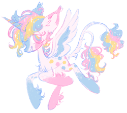 Size: 1500x1337 | Tagged: safe, artist:peaceandlove26, artist:twinklewish, derpibooru import, oc, oc only, oc:dreamie (webkinzworldz), alicorn, 2021, ahoge, alicorn oc, big ears, big eyes, blank flank, blaze (coat marking), cheek fluff, coat markings, colored eartips, colored horn, colored wings, dots, double tail, ear fluff, ear tufts, ears, eyelashes, facial markings, flying, horn, leg fluff, leonine tail, long horn, lying down, multicolored eyes, multiple tails, neck fluff, nonbinary, nonbinary oc, old art, open mouth, profile, sharp teeth, simple background, sitting, smiling, socks (coat marking), solo, sparkly mane, sparkly tail, stars, striped horn, tail, tail fluff, teeth, transgender, transgender oc, two tails, two toned wings, unicorn horn, white background, white coat, wings