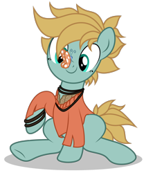 Size: 2460x2916 | Tagged: safe, alternate version, artist:p-b-jay, derpibooru import, oc, oc only, oc:bingo, butterfly, pony, alternate character, butterfly on nose, clothes, commission, insect on nose, male, shirt, simple background, solo, stallion, transparent background, ych result