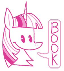 Size: 927x1021 | Tagged: safe, artist:smippers, derpibooru import, twilight sparkle, pony, unicorn, g4, 2019, bust, horn, limited palette, old art, portrait, simple background, smiling, solo, that pony sure does love books, transparent background