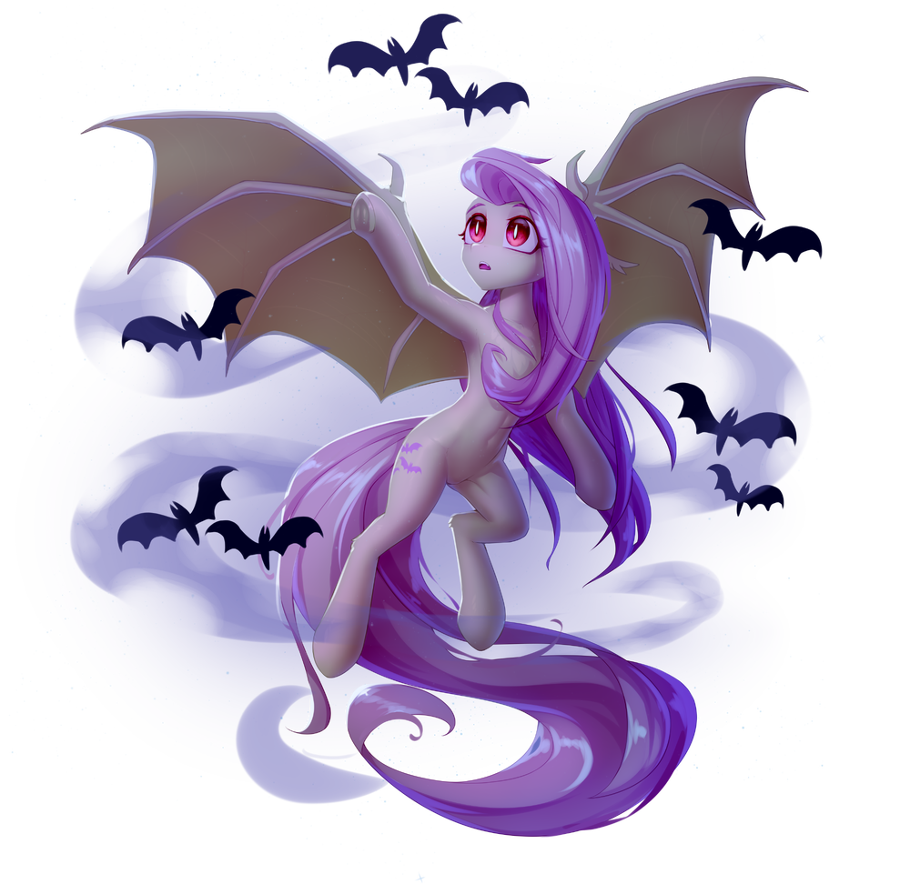 3695629 Safe Artistalrumoonart Artistsetharu Derpibooru Import Fluttershy Bat Bat 8728