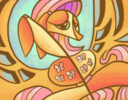 Size: 4200x3300 | Tagged: safe, artist:docwario, derpibooru import, fluttershy, g4, cubism, modern art, solo