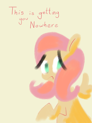 Size: 864x1152 | Tagged: safe, artist:docwario, derpibooru import, fluttershy, pegasus, pony, g4, female, mare, simple background, solo, yellow background