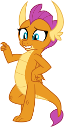 Size: 3000x5898 | Tagged: safe, artist:cloudy glow, derpibooru import, smolder, dragon, g4, molt down, dragoness, female, leaning, simple background, solo, transparent background, vector